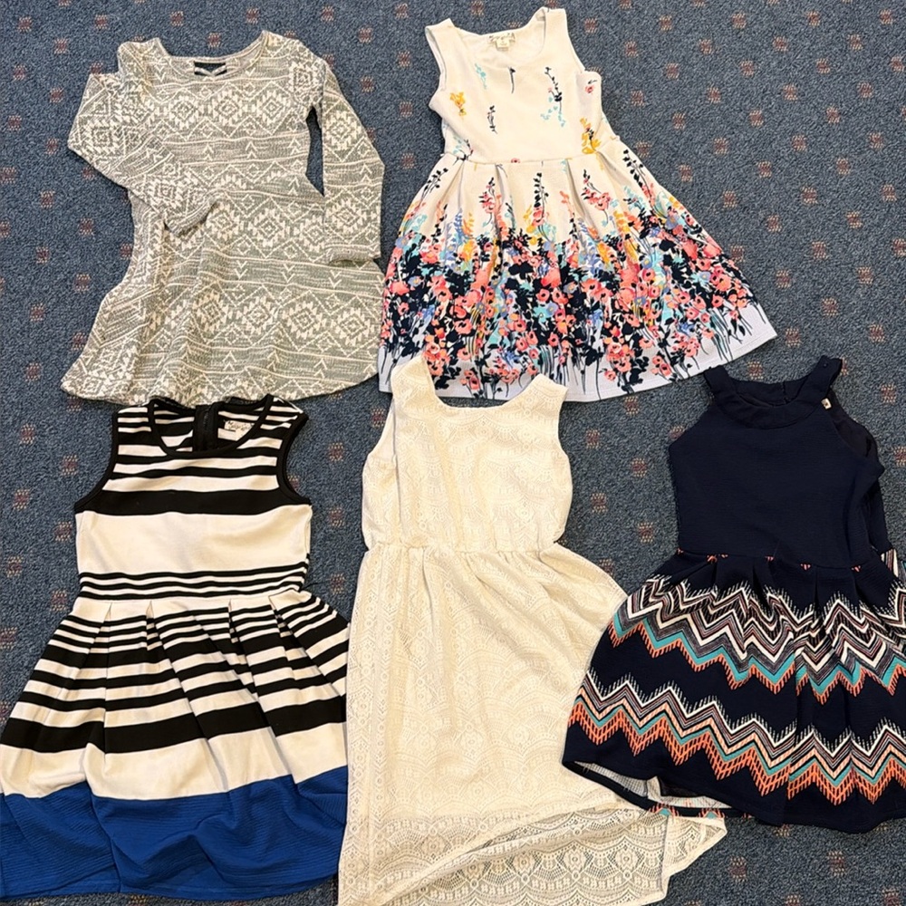 Lot of 5 size 10 girls dresses children’s place new